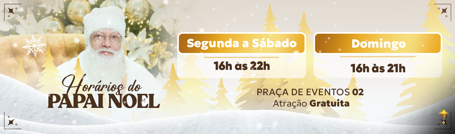 Horarios Papai noel